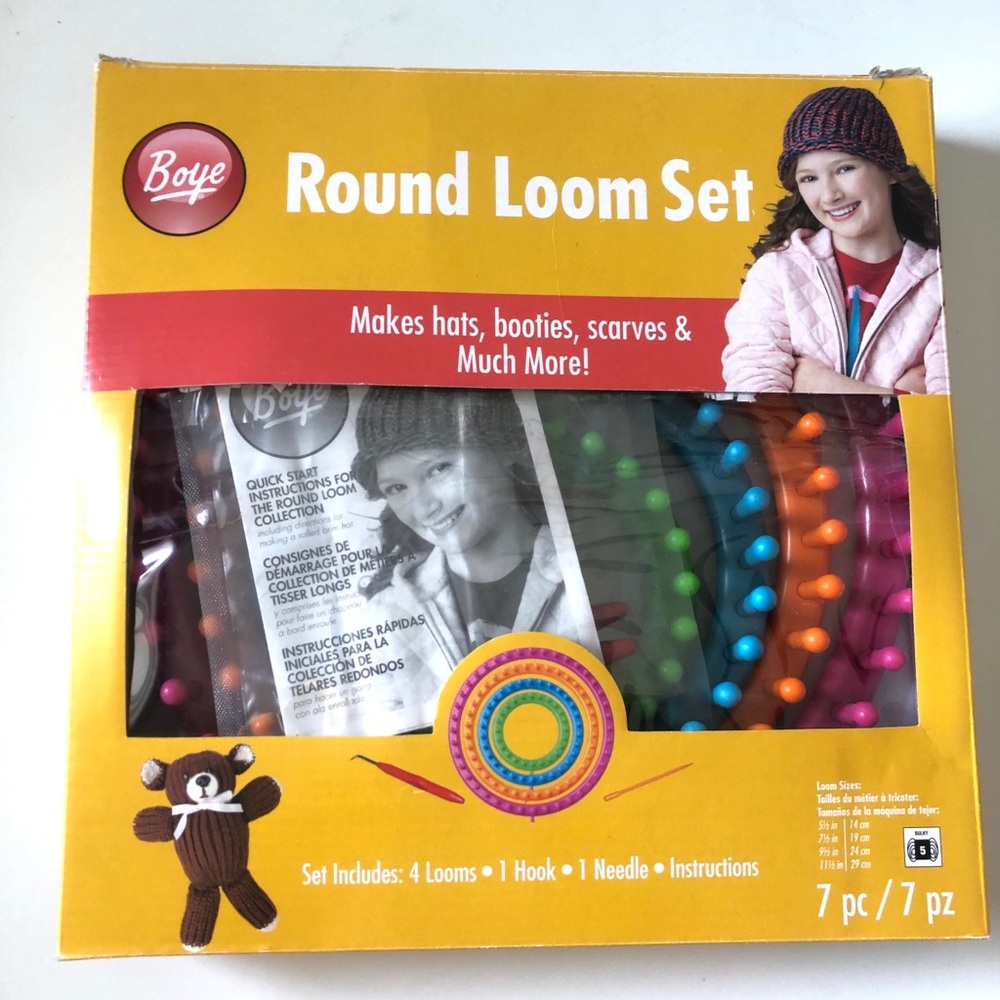 Boye Round Loom knitting set- complete 7 piece set